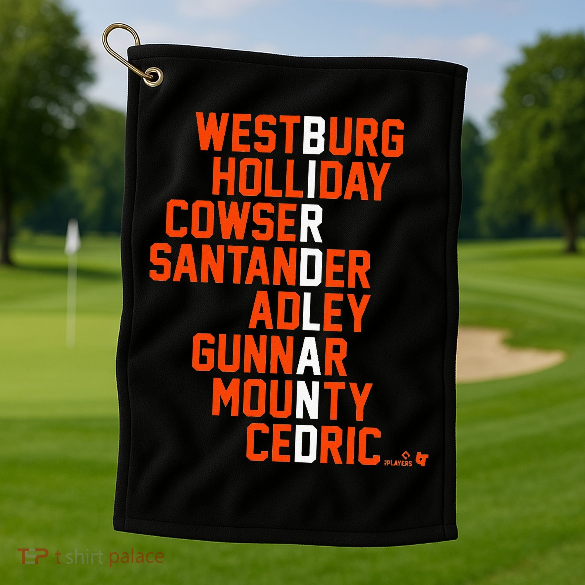 Birdland Names 2024 Baltimore Baseball Golf Towel