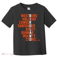Birdland Names 2024 Baltimore Baseball Toddler T-Shirt thumb 0