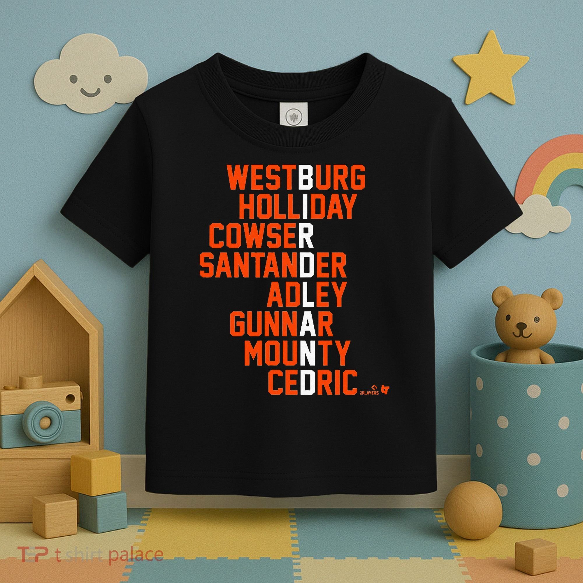 Birdland Names 2024 Baltimore Baseball Toddler T-Shirt