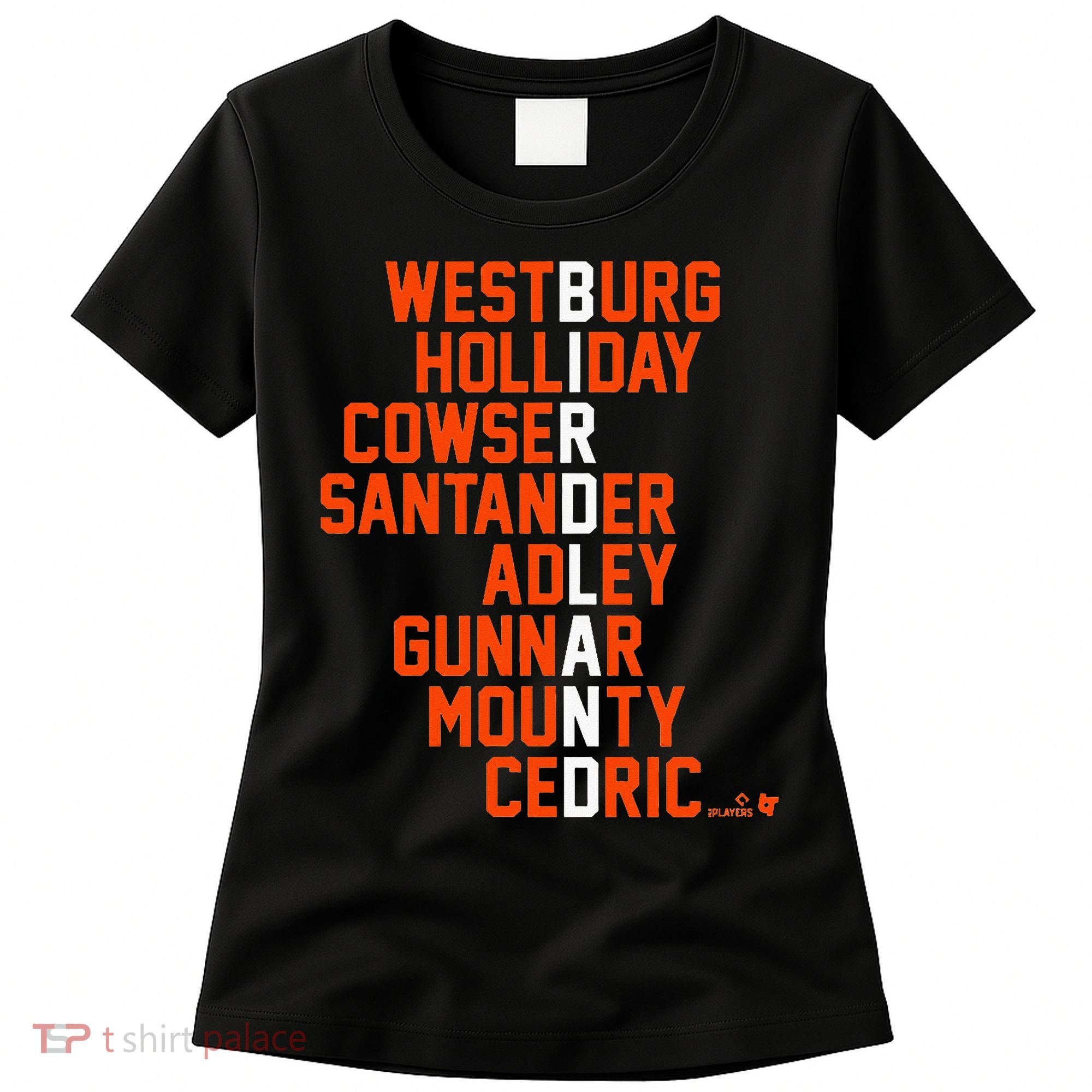 Birdland Names 2024 Baltimore Baseball Women's T-Shirt