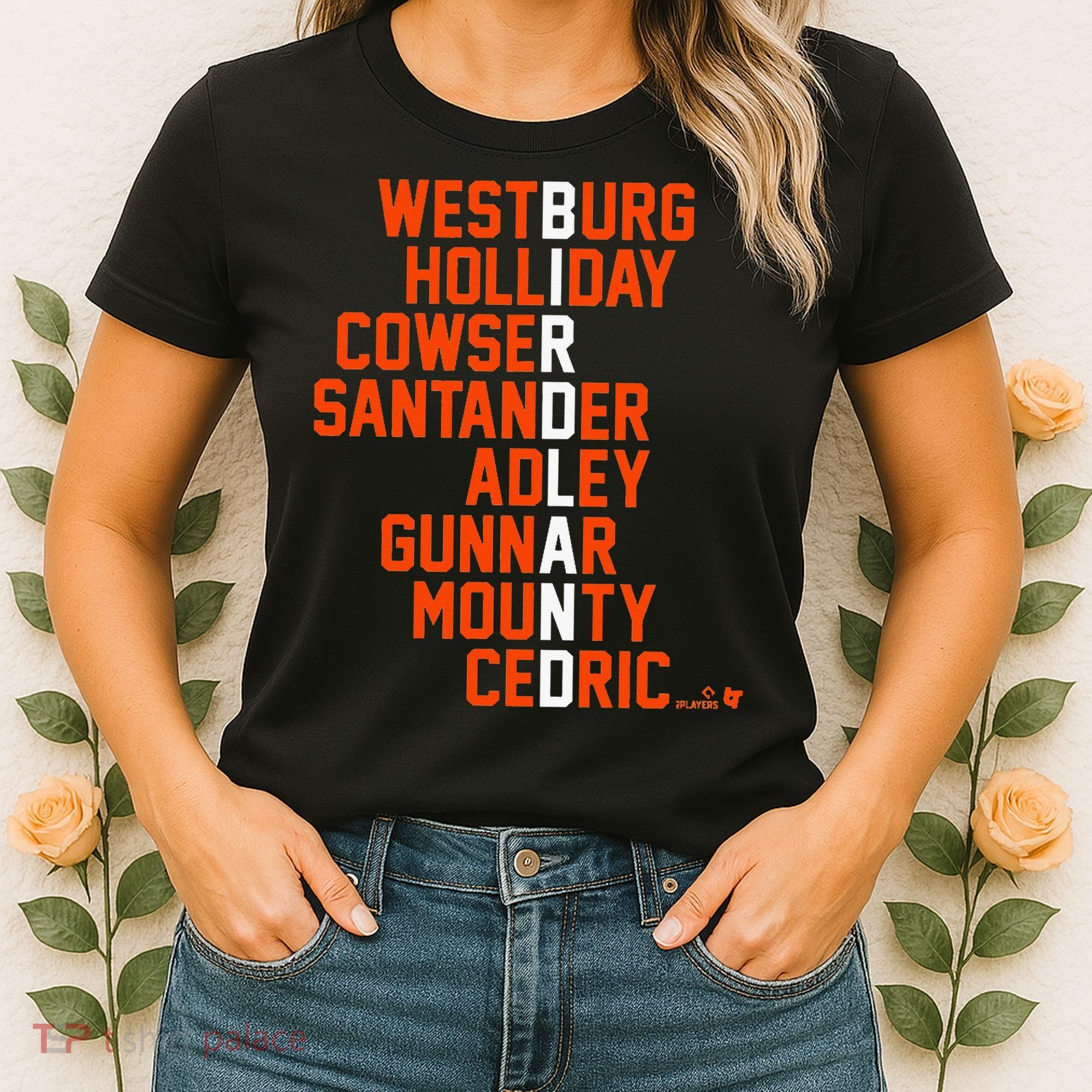 Birdland Names 2024 Baltimore Baseball Women's T-Shirt
