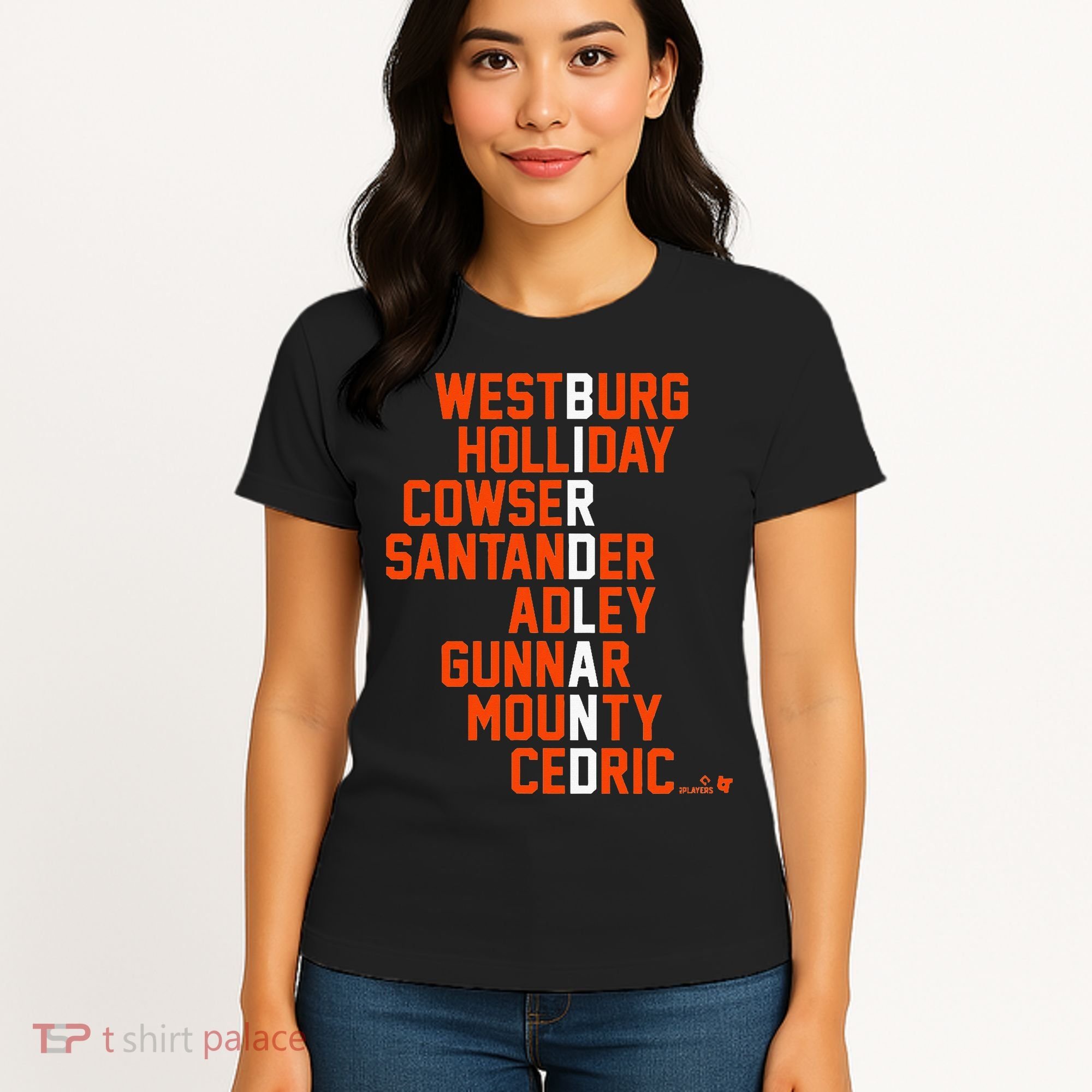 Birdland Names 2024 Baltimore Baseball Women's T-Shirt