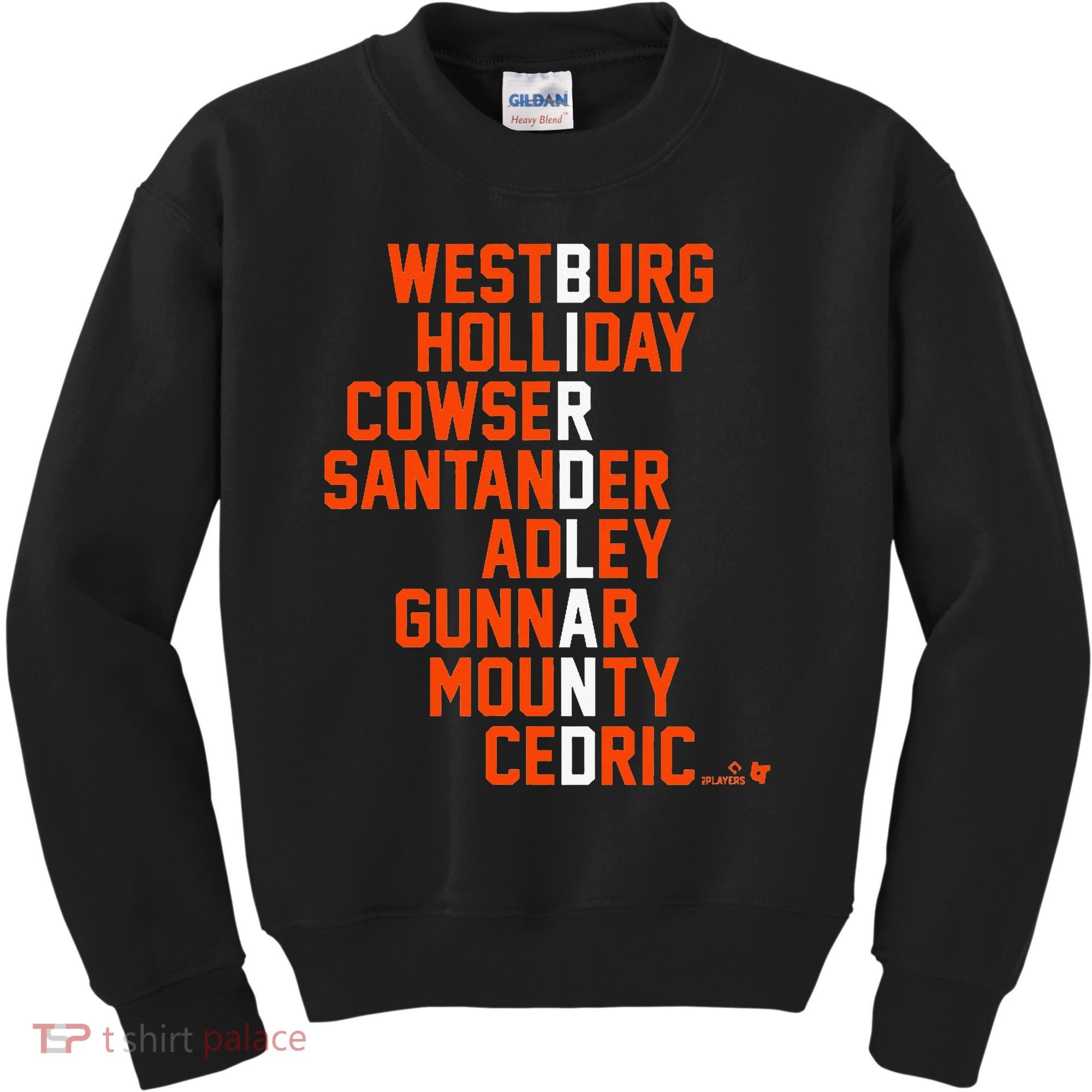 Birdland Names 2024 Baltimore Baseball Kids Sweatshirt