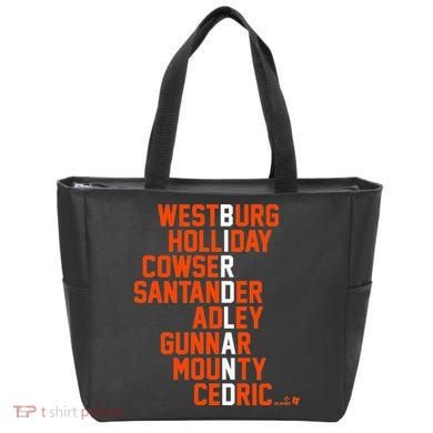 Birdland Names 2024 Baltimore Baseball Tote Bag