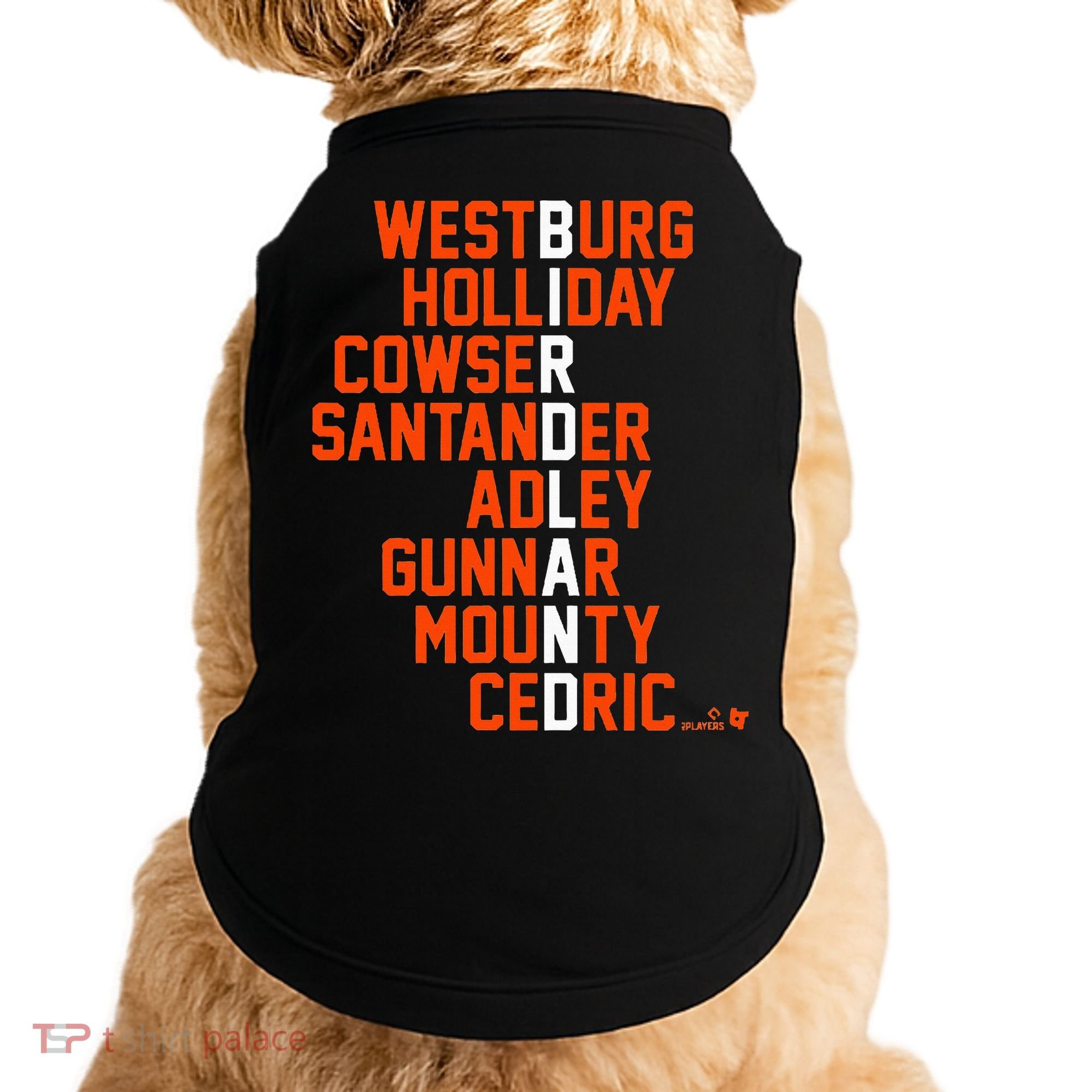 Birdland Names 2024 Baltimore Baseball Doggie Tank