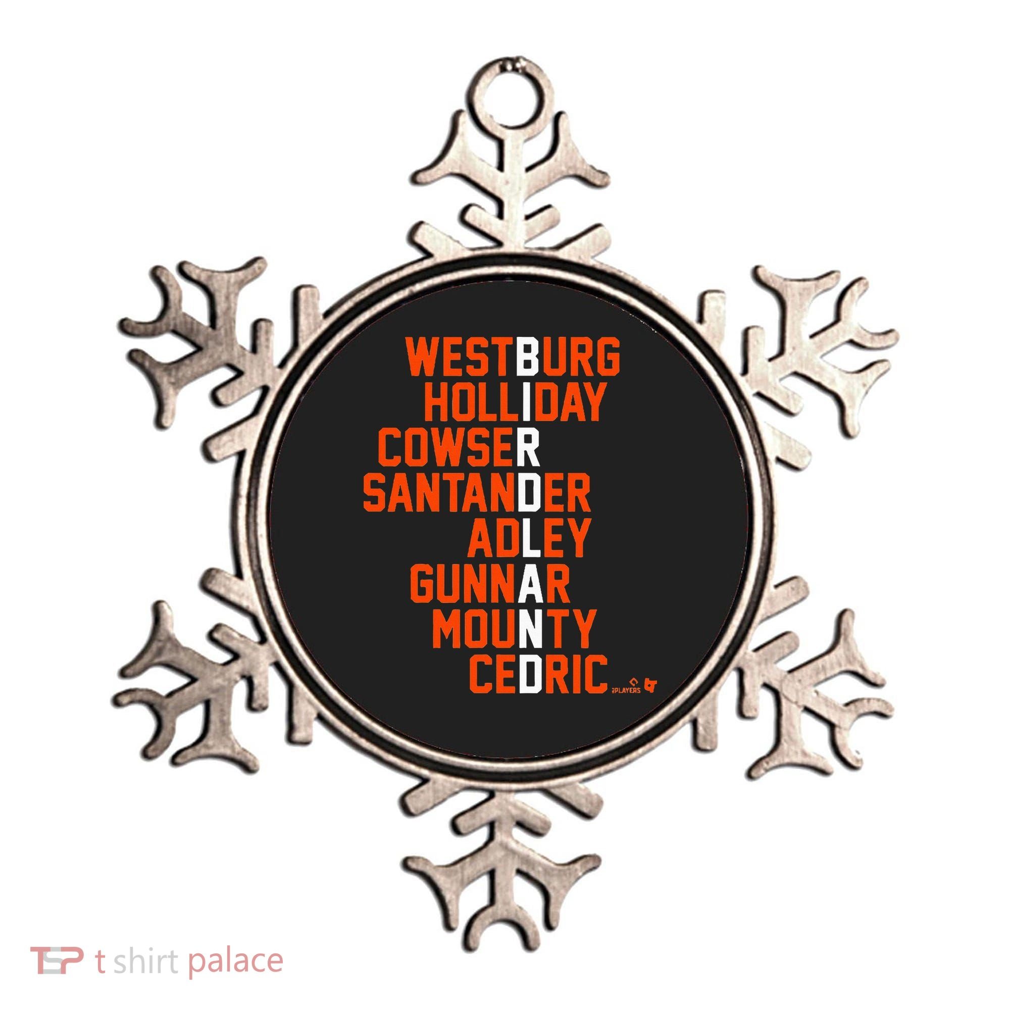 Birdland Names 2024 Baltimore Baseball Ornament