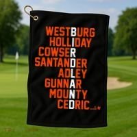 Birdland Names 2024 Baltimore Baseball Golf Towel thumb 1