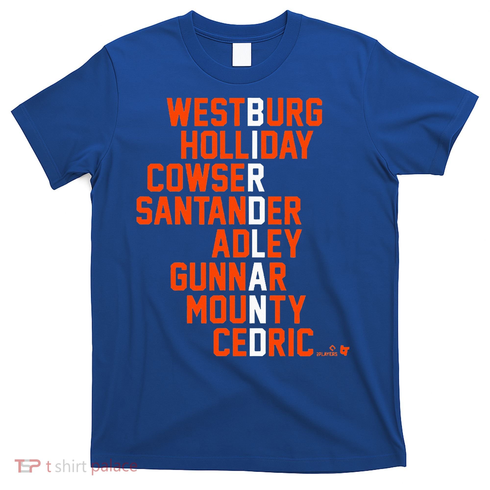 Birdland Names 2024 Baltimore Baseball T-Shirt