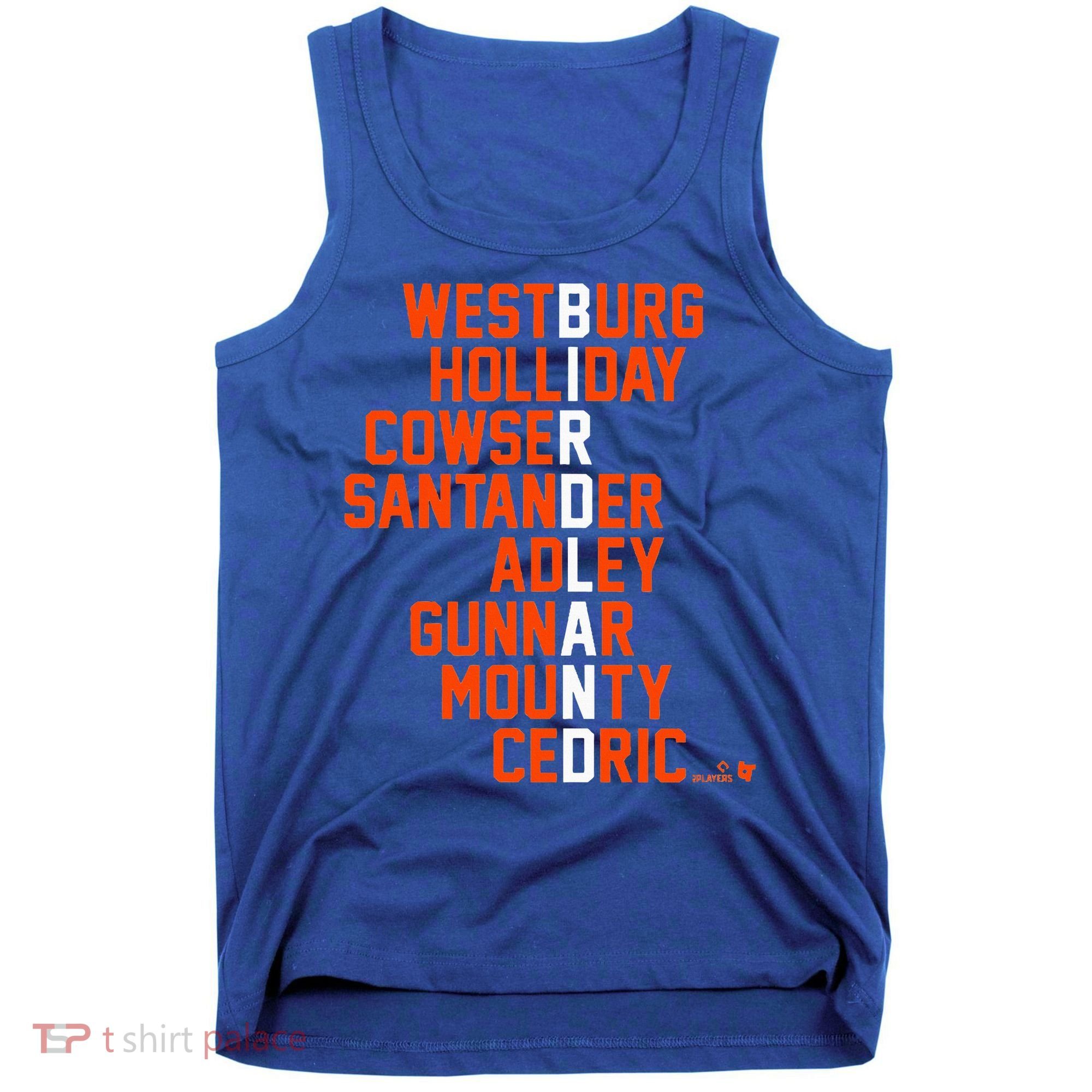 Birdland Names 2024 Baltimore Baseball Tank Top