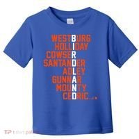 Birdland Names 2024 Baltimore Baseball Toddler T-Shirt thumb 0