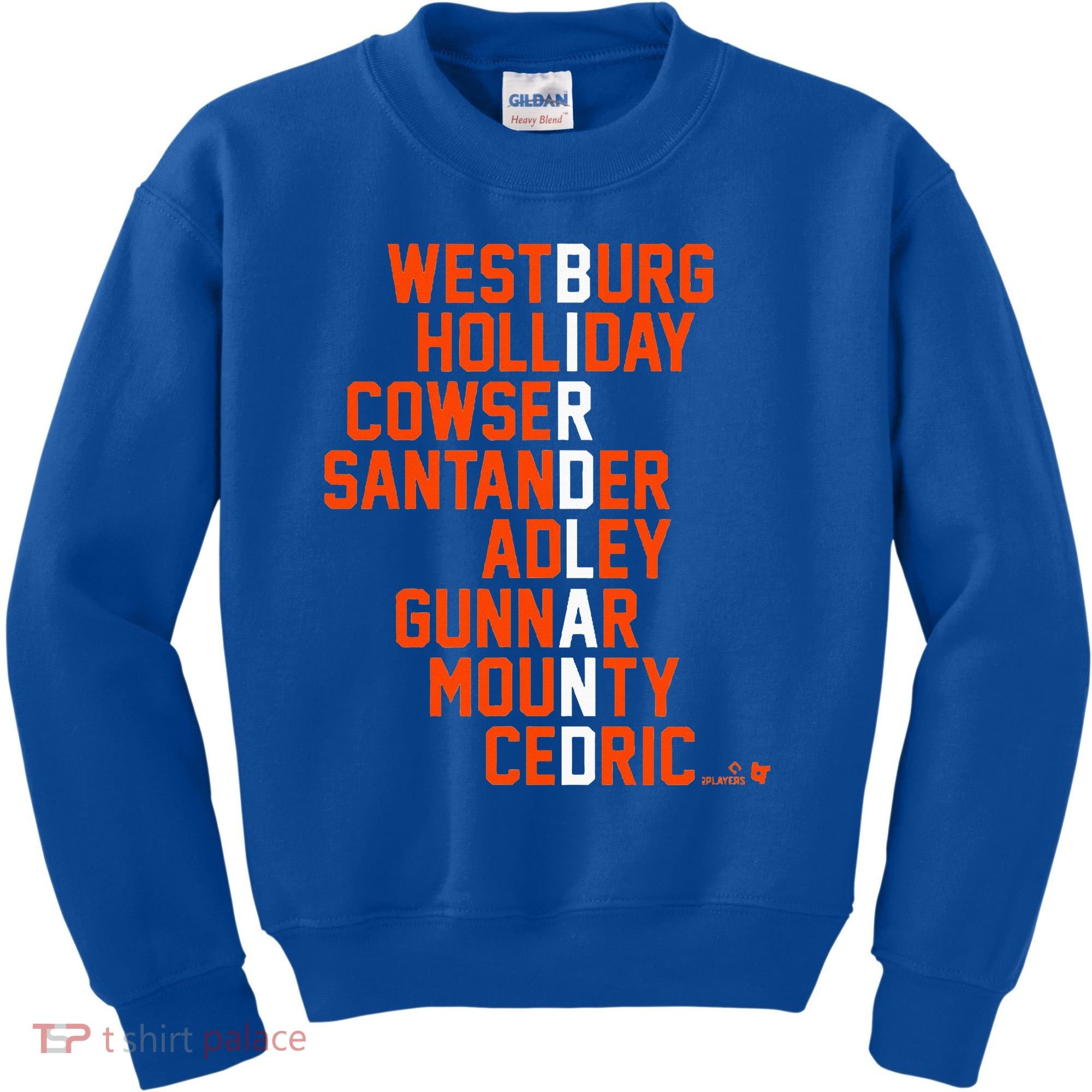 Birdland Names 2024 Baltimore Baseball Kids Sweatshirt