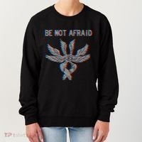 Be Not Afraid Biblically Accurate Angel Seraphim Glitch Women's Sweatshirt thumb 0