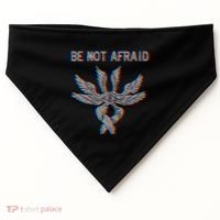 Be Not Afraid Biblically Accurate Angel Seraphim Glitch USA-Made Doggie Bandana thumb 0