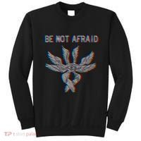 Be Not Afraid Biblically Accurate Angel Seraphim Glitch Sweatshirt thumb 0