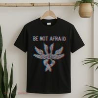 Be Not Afraid Biblically Accurate Angel Seraphim Glitch T-Shirt thumb 2