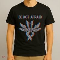 Be Not Afraid Biblically Accurate Angel Seraphim Glitch T-Shirt thumb 3