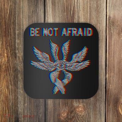Be Not Afraid Biblically Accurate Angel Seraphim Glitch Coaster