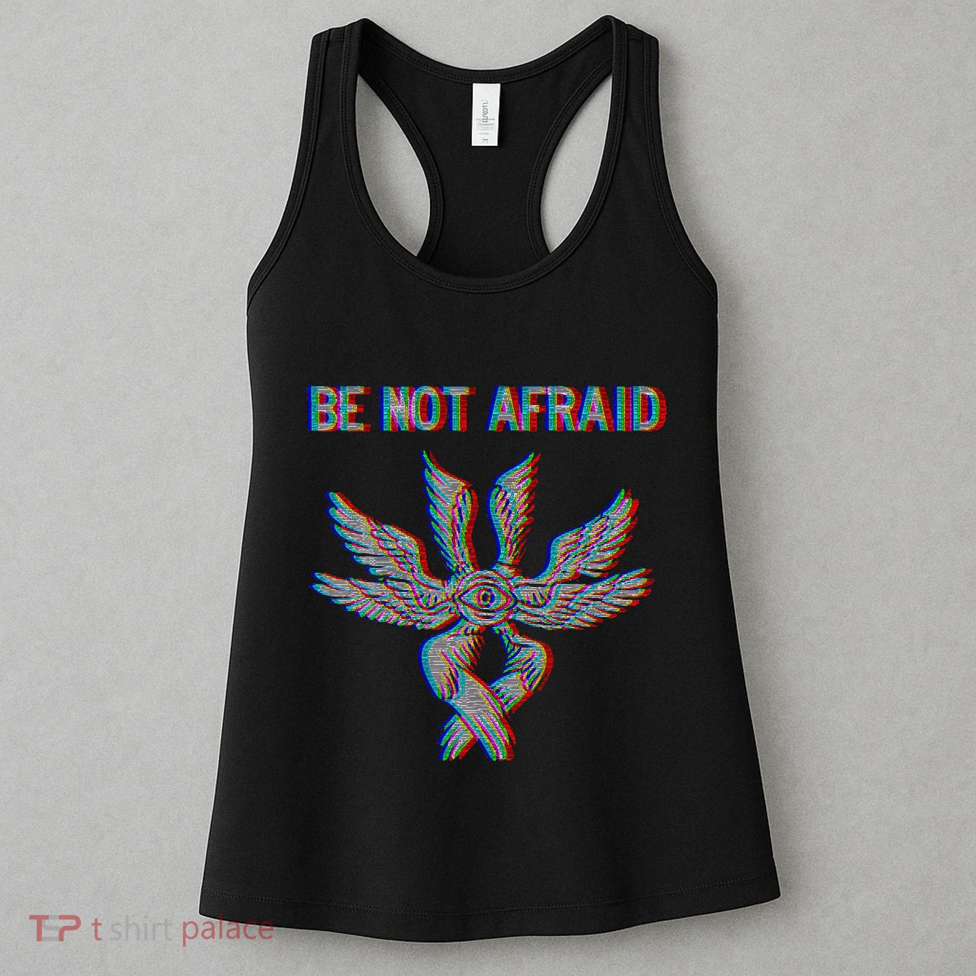 Be Not Afraid Biblically Accurate Angel Seraphim Glitch Women's Tank Top