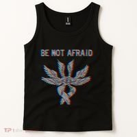 Be Not Afraid Biblically Accurate Angel Seraphim Glitch Tank Top thumb 2