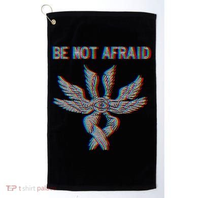 Be Not Afraid Biblically Accurate Angel Seraphim Glitch Golf Towel