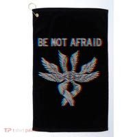 Be Not Afraid Biblically Accurate Angel Seraphim Glitch Golf Towel thumb 0