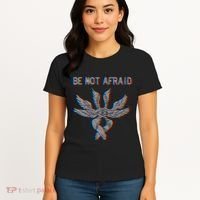 Be Not Afraid Biblically Accurate Angel Seraphim Glitch Women's T-Shirt thumb 4
