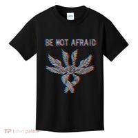 Be Not Afraid Biblically Accurate Angel Seraphim Glitch Kids T-Shirt thumb 0