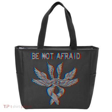 Be Not Afraid Biblically Accurate Angel Seraphim Glitch Tote Bag