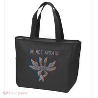 Be Not Afraid Biblically Accurate Angel Seraphim Glitch Tote Bag thumb 3