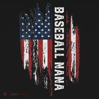 Baseball Nana American Flag Grandma Grandson 4th Of July Women's Tank Top thumb 5