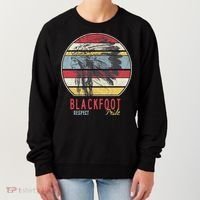 Blackfoot Native American Indian Tribe Respect Pride Retro Funny Gift Women's Sweatshirt thumb 0