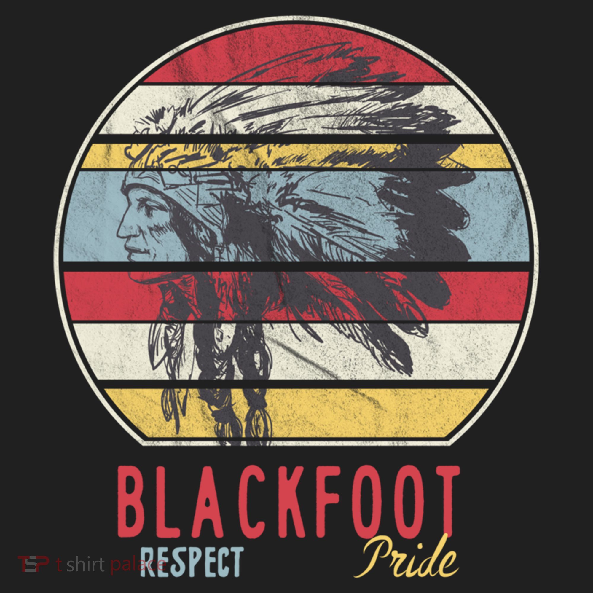 Blackfoot Native American Indian Tribe Respect Pride Retro Funny Gift Women's Sweatshirt