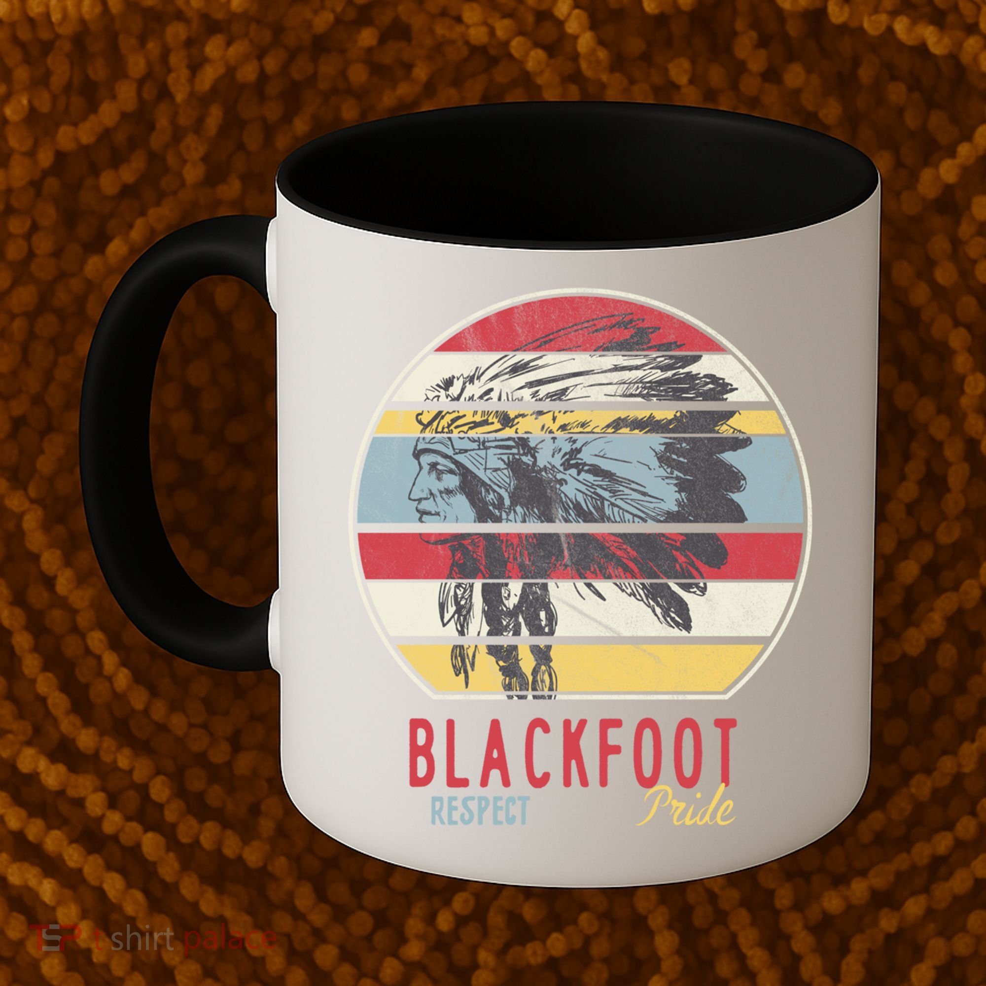 Blackfoot Native American Indian Tribe Respect Pride Retro Funny Gift Coffee Mug