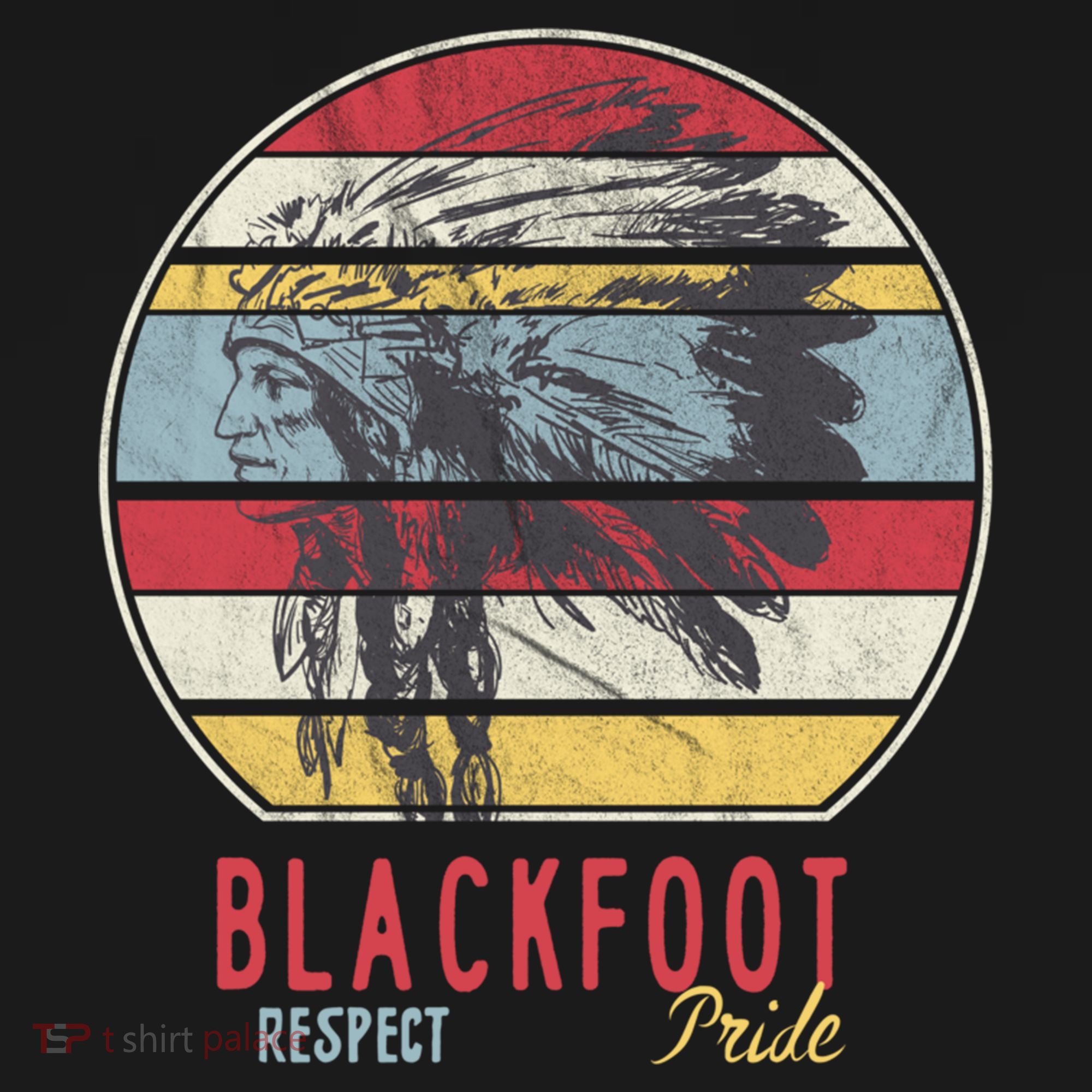 Blackfoot Native American Indian Tribe Respect Pride Retro Funny Gift Ornament