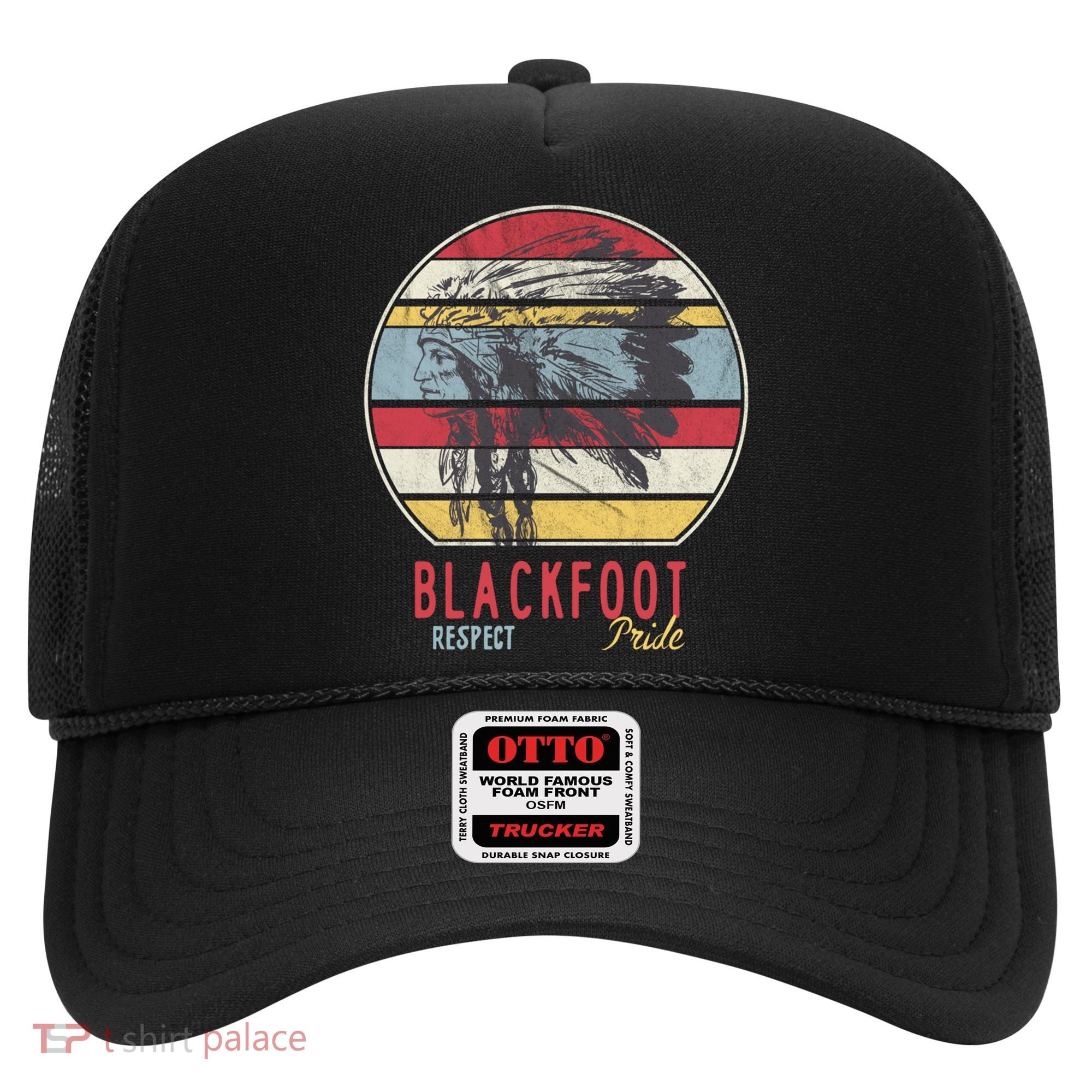 Blackfoot Native American Indian Tribe Respect Pride Retro Funny Gift Hat