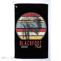 Blackfoot Native American Indian Tribe Respect Pride Retro Funny Gift Golf Towel thumb 0