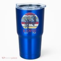 Blackfoot Native American Indian Tribe Respect Pride Retro Funny Gift Tumbler thumb 0