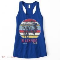 Blackfoot Native American Indian Tribe Respect Pride Retro Funny Gift Women's Tank Top thumb 0
