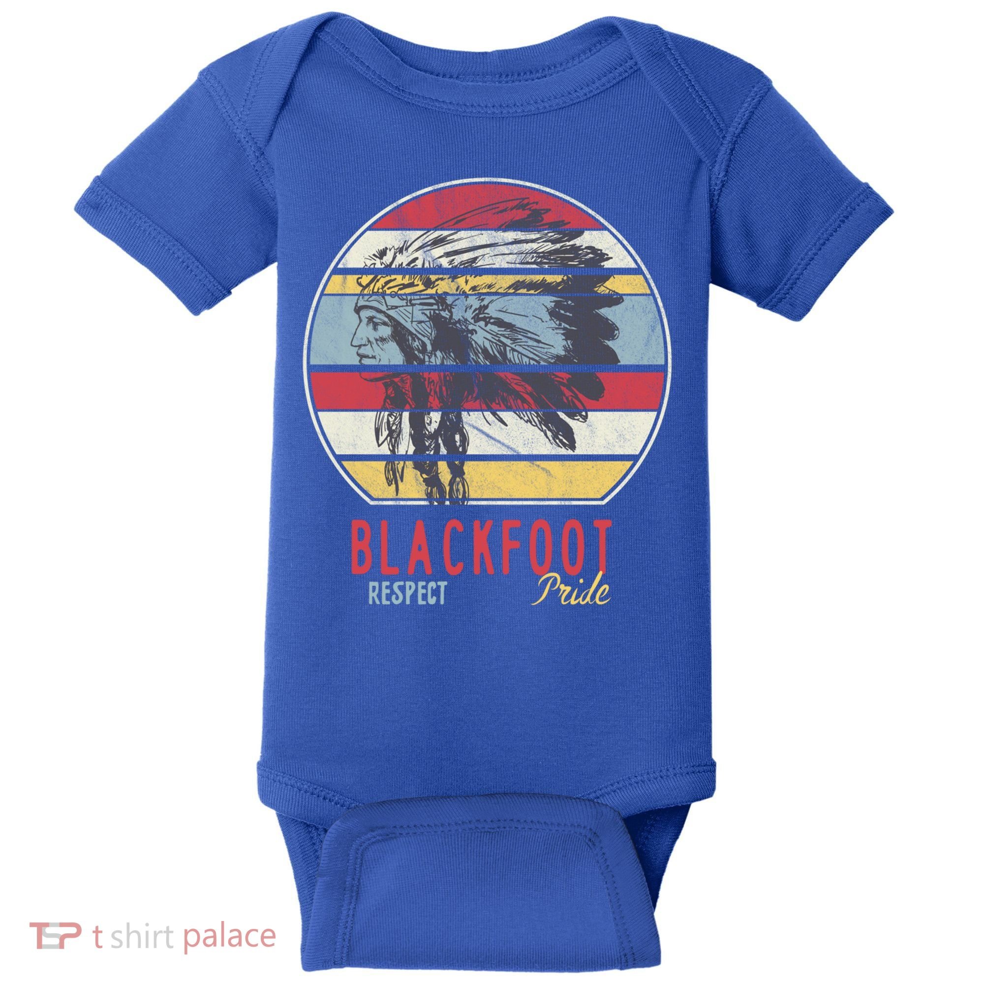 Blackfoot Native American Indian Tribe Respect Pride Retro Funny Gift Baby Bodysuit
