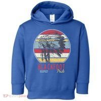 Blackfoot Native American Indian Tribe Respect Pride Retro Funny Gift Toddler Hoodie thumb 0