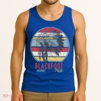 Blackfoot Native American Indian Tribe Respect Pride Retro Funny Gift Tank Top thumb 3