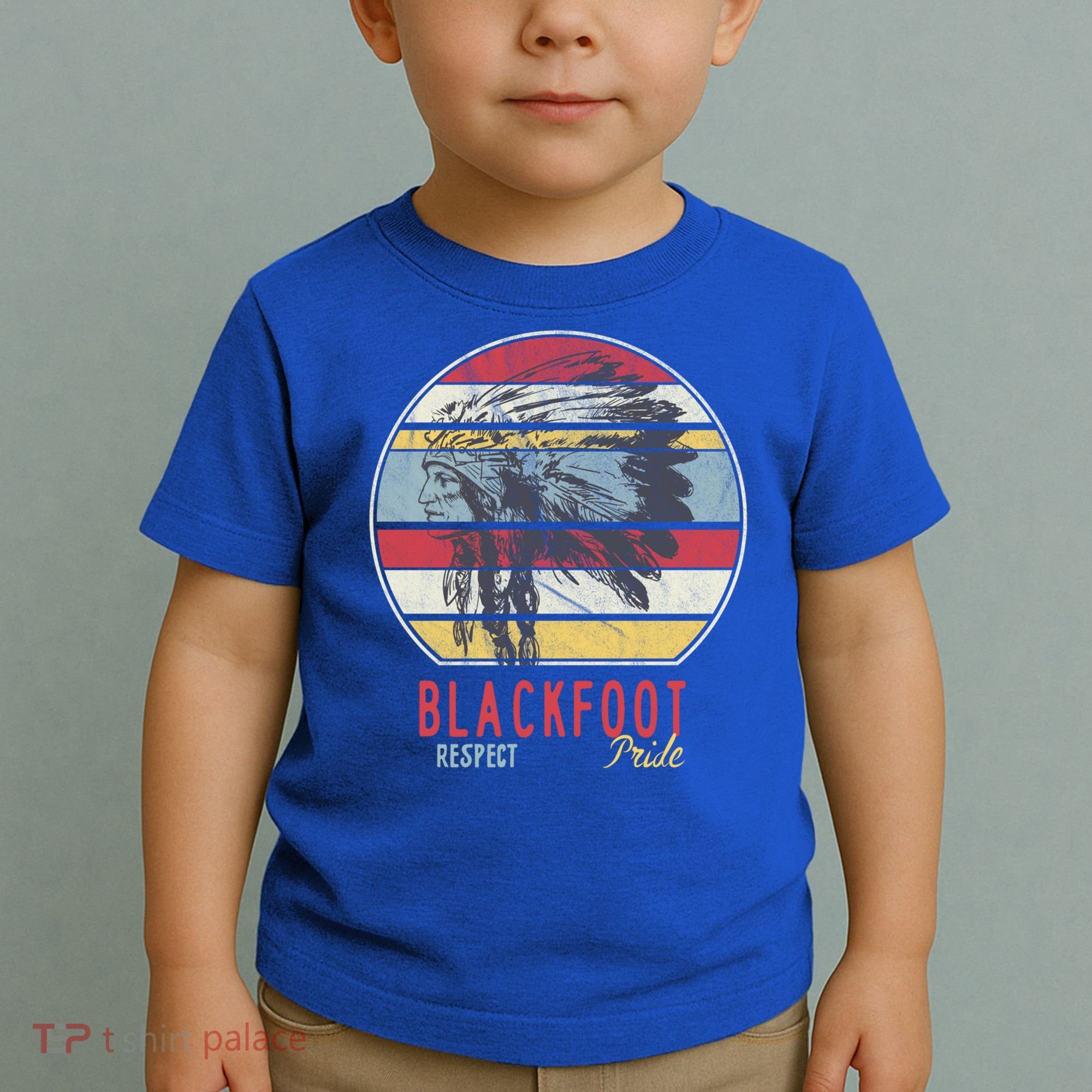 Blackfoot Native American Indian Tribe Respect Pride Retro Funny Gift Toddler T-Shirt