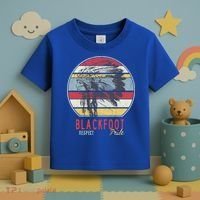 Blackfoot Native American Indian Tribe Respect Pride Retro Funny Gift Toddler T-Shirt thumb 3
