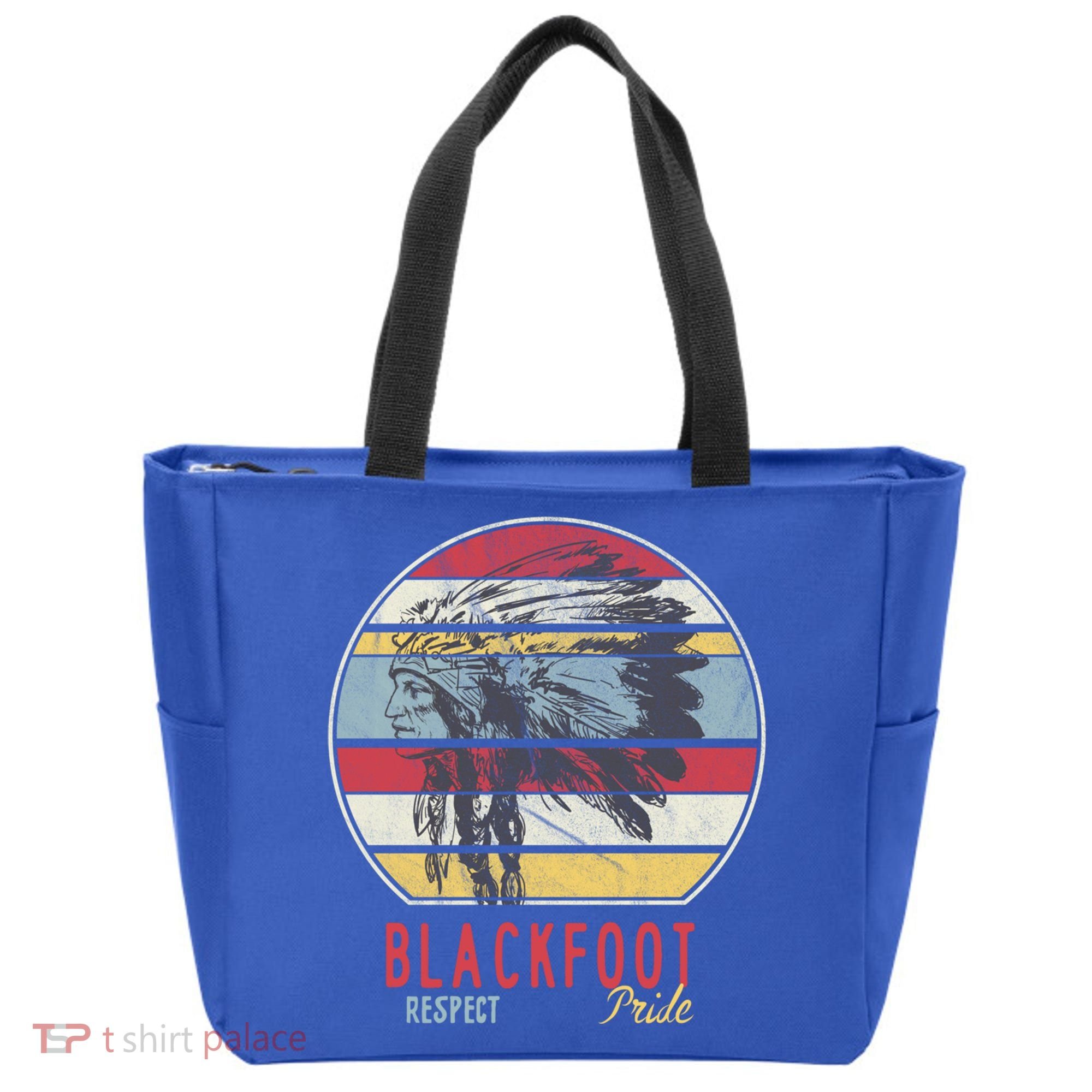 Blackfoot Native American Indian Tribe Respect Pride Retro Funny Gift Tote Bag