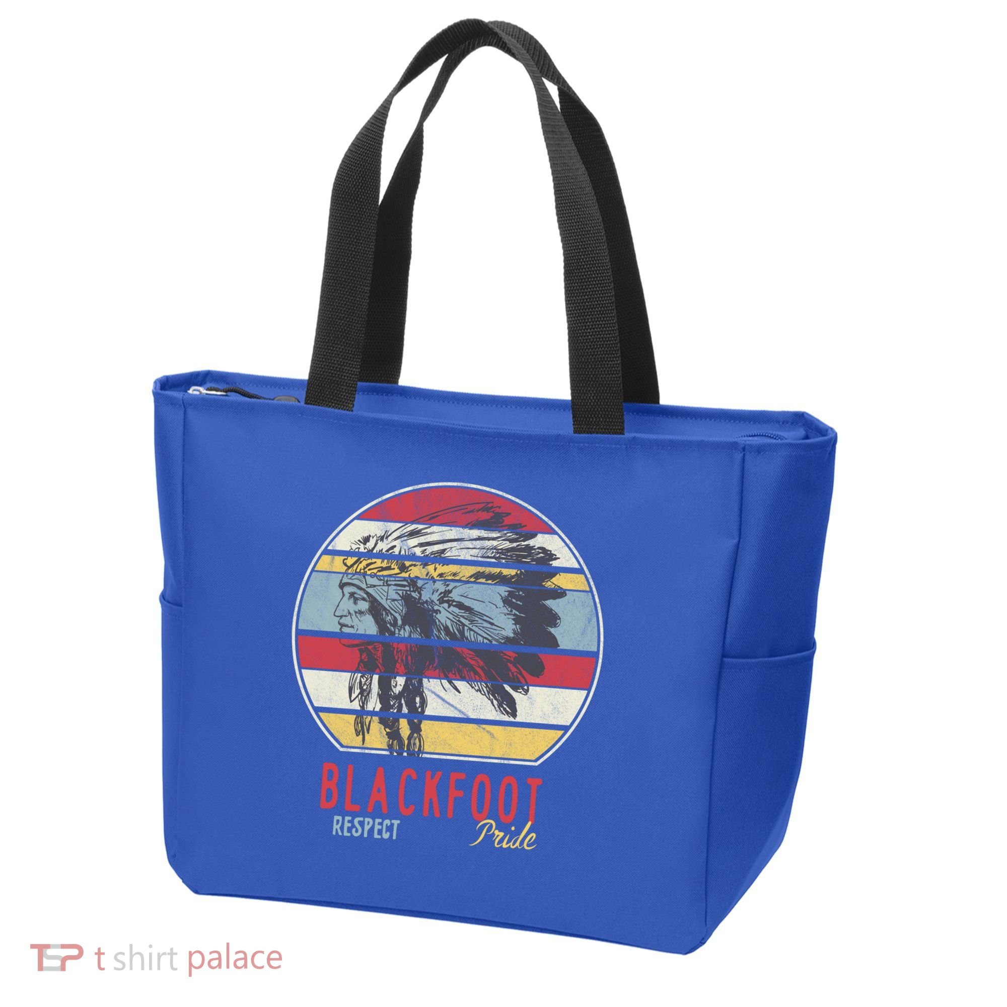 Blackfoot Native American Indian Tribe Respect Pride Retro Funny Gift Tote Bag