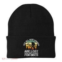 Bigfoot Not All Who Wander Are Lost Some Looking For Discs Beanie thumb 0