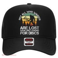 Bigfoot Not All Who Wander Are Lost Some Looking For Discs Hat thumb 0