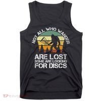 Bigfoot Not All Who Wander Are Lost Some Looking For Discs Tank Top thumb 0