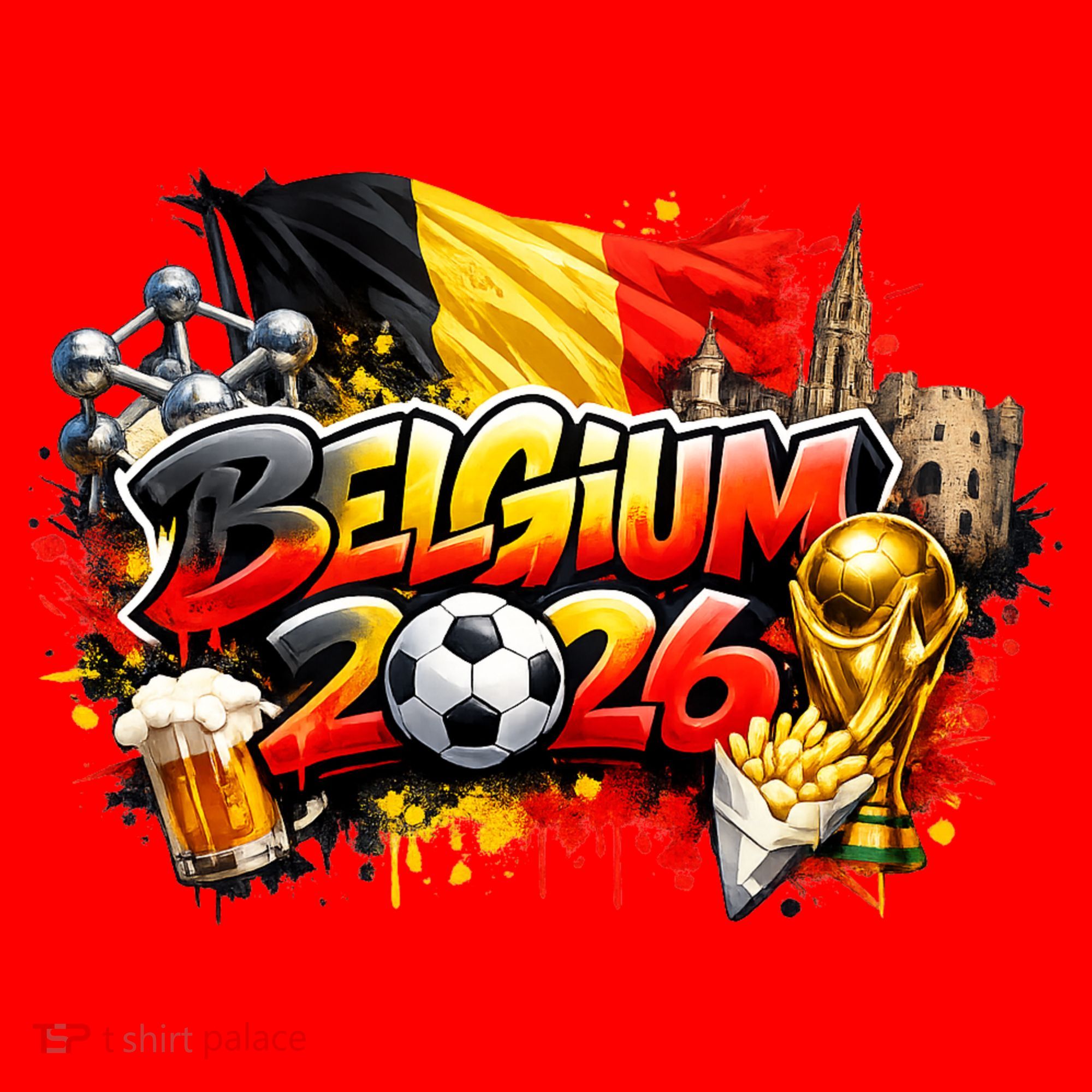 BELGIUM North America Soccer Tournament 2026 Santa Hat