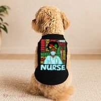 Black Nurse Black History Juneteenth Melanin Doggie Tank thumb 2